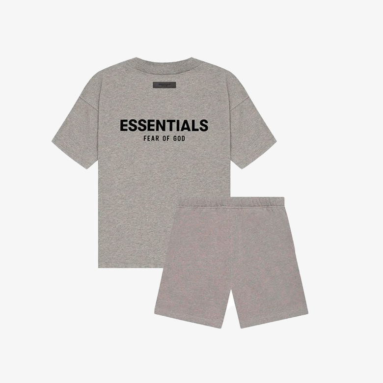 Fear of God Essentials Dark Oatmeal Set (T-Shirt+Shorts)