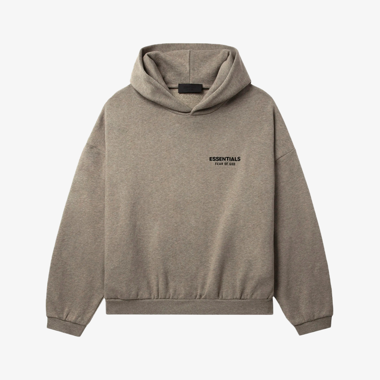 Fear of God Essentials Hoodie Header Gray