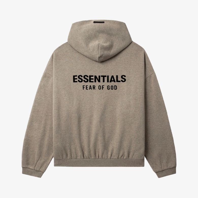 Fear of God Essentials Hoodie Header Gray
