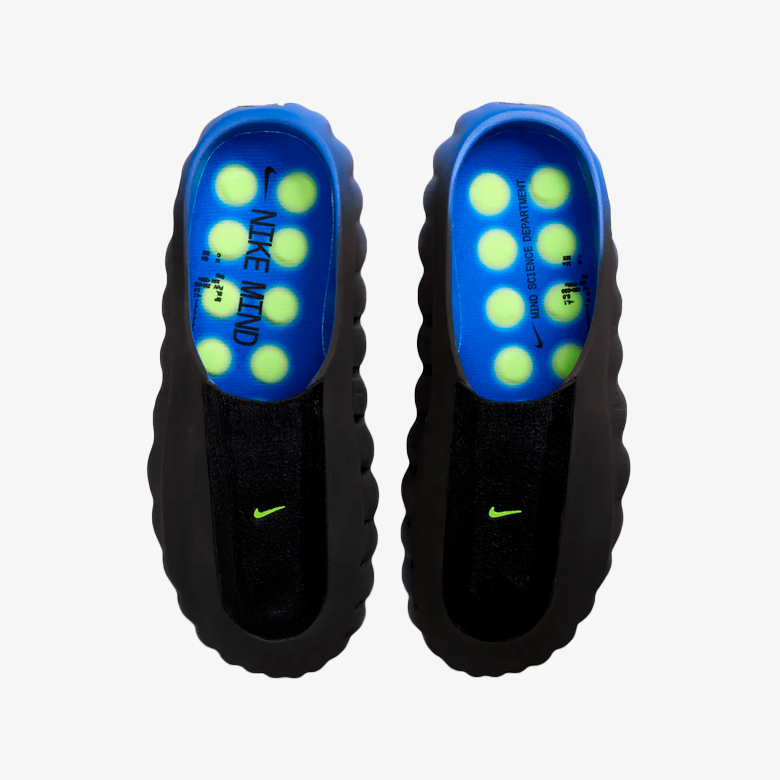 Nike Mind 001 Flyknit Slide Hyper Royal Black