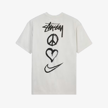 Nike x Stussy Peace, Love, Swoosh Tee White