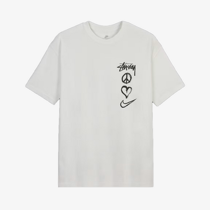 Nike x Stussy Peace, Love, Swoosh Tee White