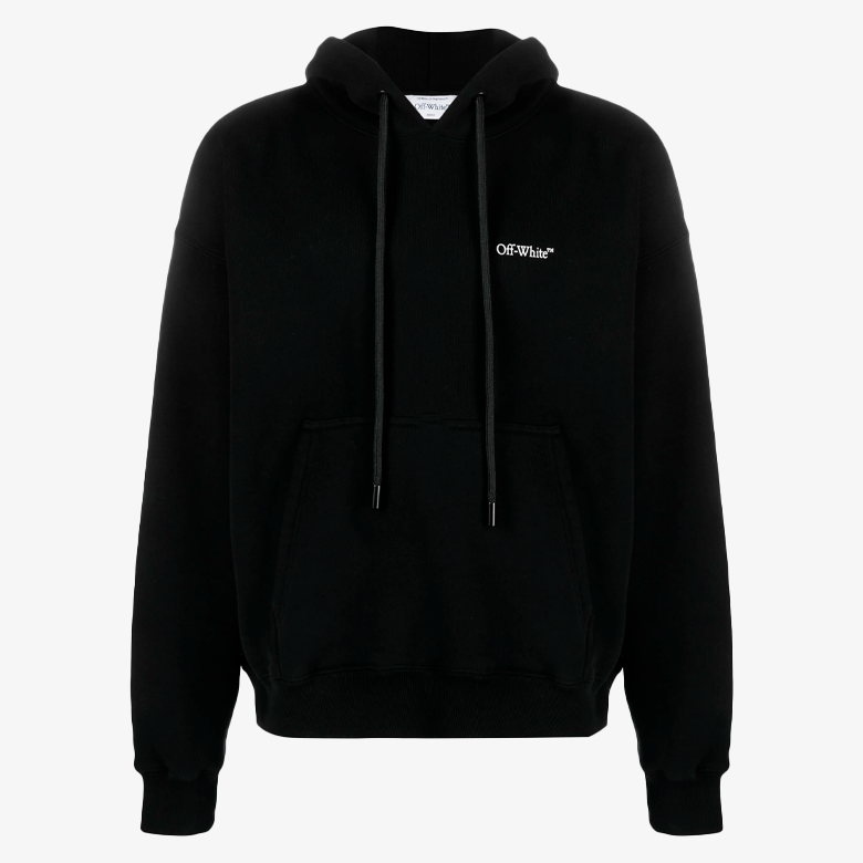 Off-White Scratch Arrow Skate Hoodie Black