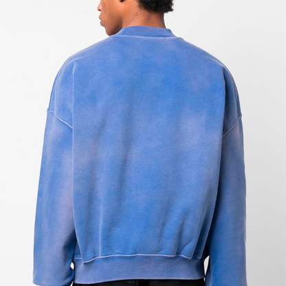 Off-White Wave Off Boxy Crewneck Blue/White