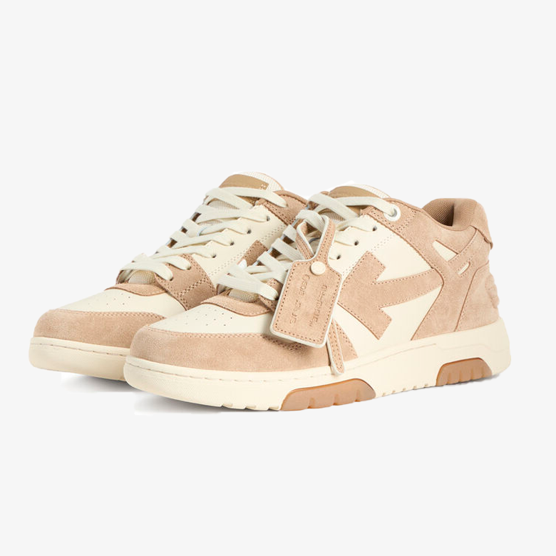 OFF-WHITE Out Of Office Low Tops Beige Brown