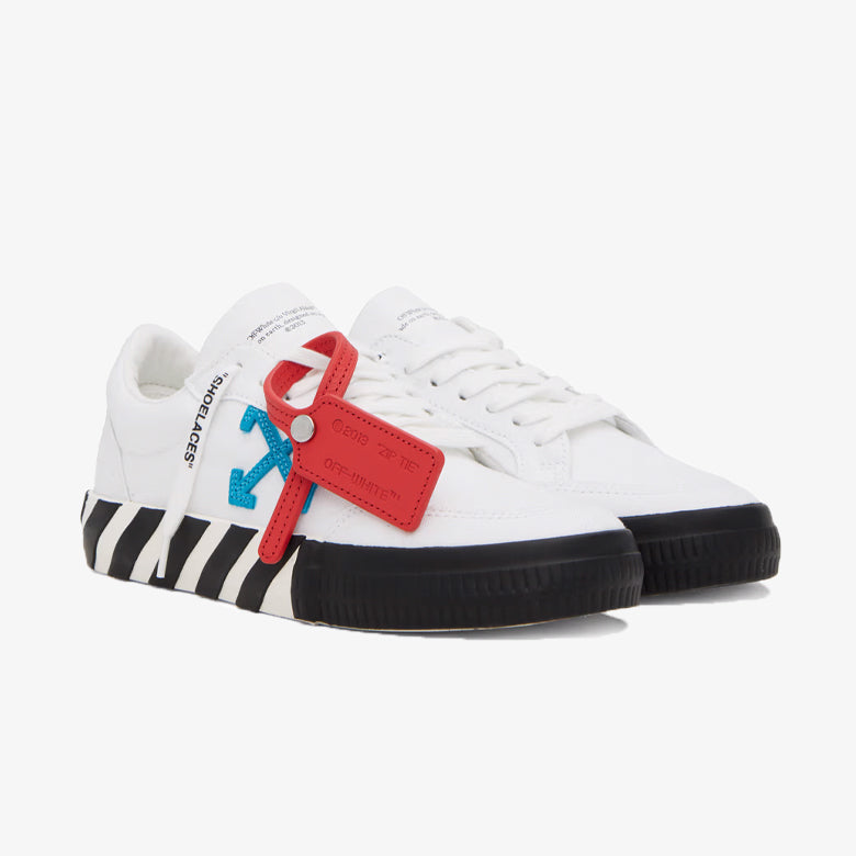 Off-White Vulcanized Low Canvas White Blue