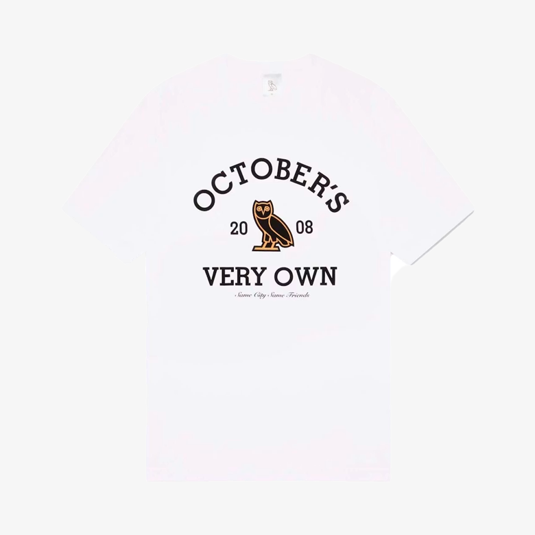 OVO Drake Collegiate Tee White