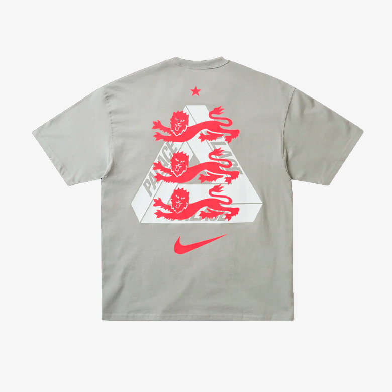 Palace x Nike England T-shirt Pewter Grey