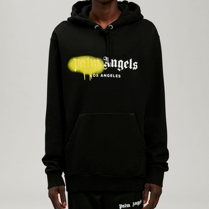 Palm Angels Los Angeles Sprayed Hoodie Black