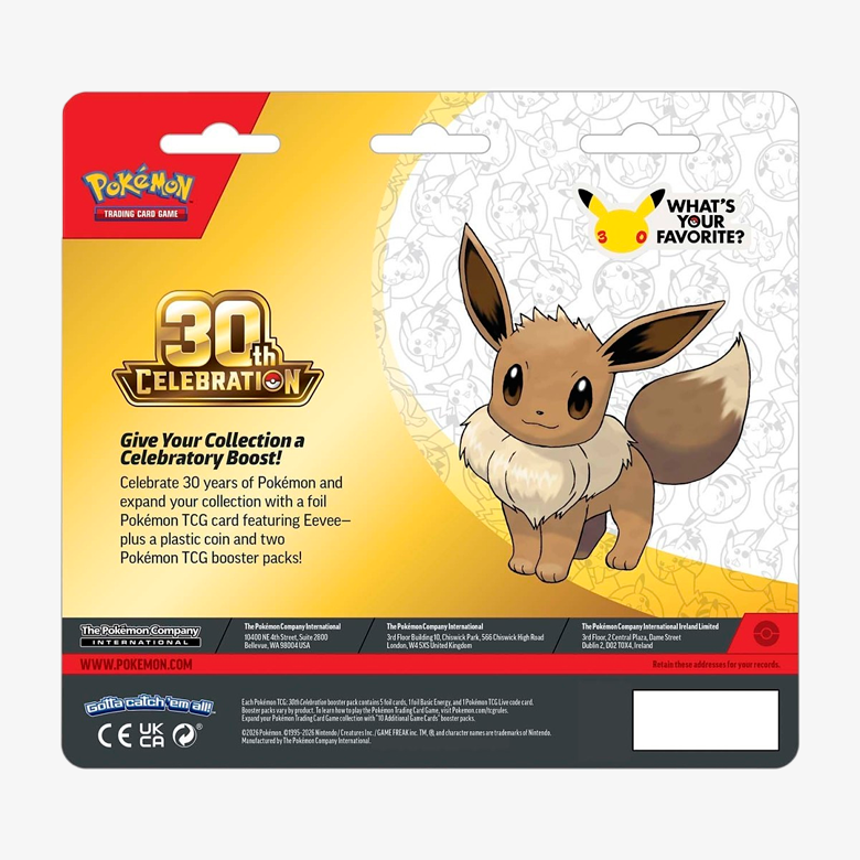 Pokémon 30th Celebration 2 Pack Blister