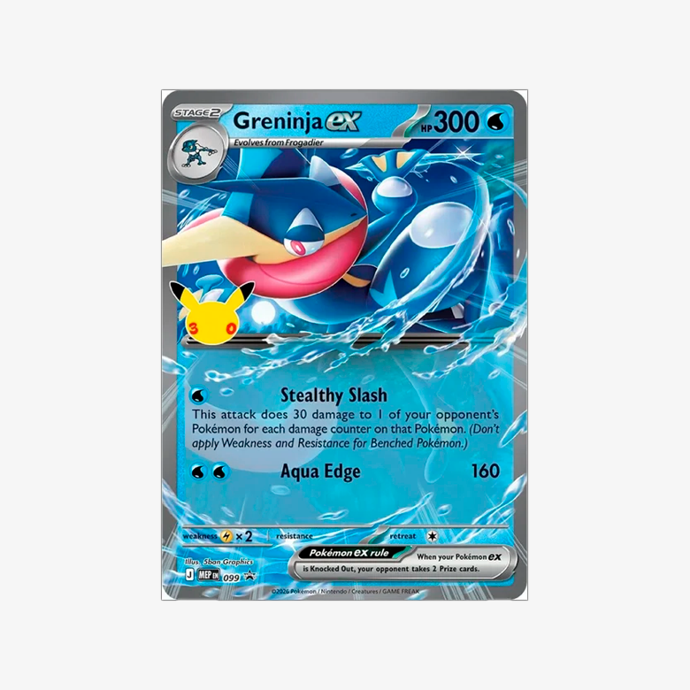 Pokémon 30th Celebration Ex Box Greninja
