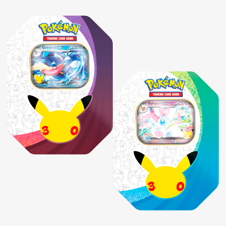 Pokémon 30th Celebration Ex Tin - Envio Aleatório