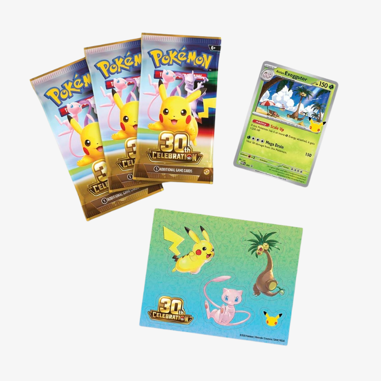 Pokémon 30th Celebration Tech Sticker Collection Exeggutor Promo