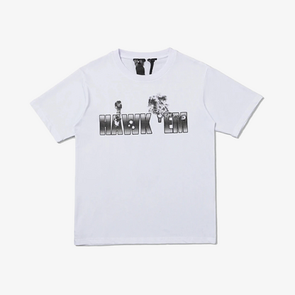 Pop Smoke x Vlone Hawk Em' T-shirt White