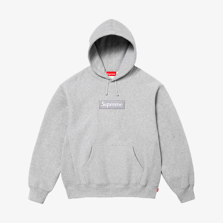 Supreme Box Logo Hooded (FW24) Heather Grey