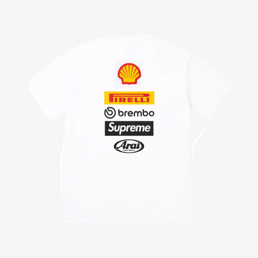 Supreme Ducati Logo Tee White