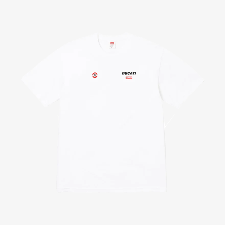 Supreme Ducati Logo Tee White