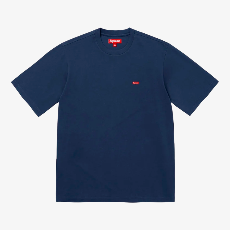 Supreme Small Box Logo Navy Tee
