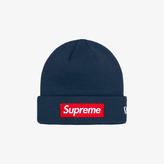 Supreme New Era Box Logo Beanie (FW24) Navy