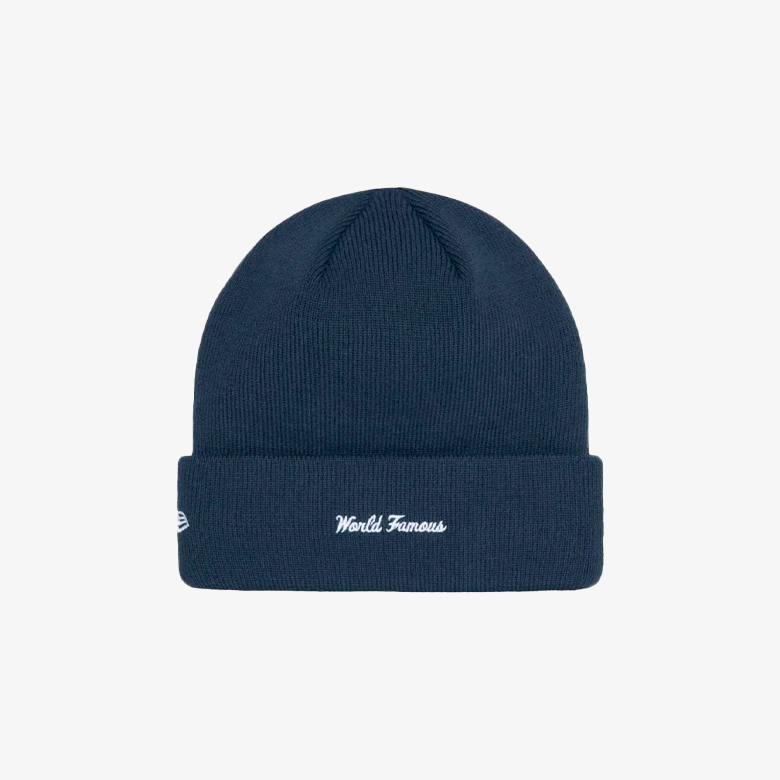 Supreme New Era Box Logo Beanie (FW24) Navy