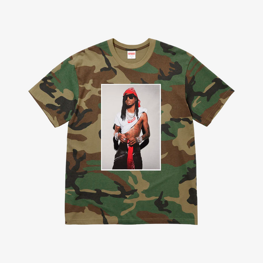Supreme Playboi Carti Tee Woodland Camo