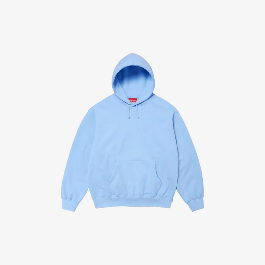 Supreme Satin Applique Hoodie Sweatshirt (FW24) Light Blue