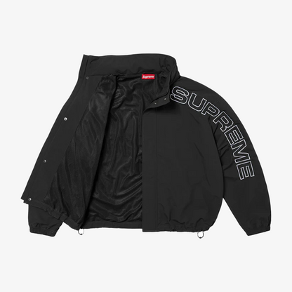 Supreme Spellout Embroidered Track Jacket Black