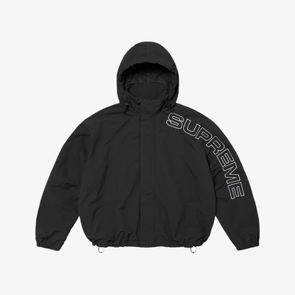 Supreme Spellout Embroidered Track Jacket Black