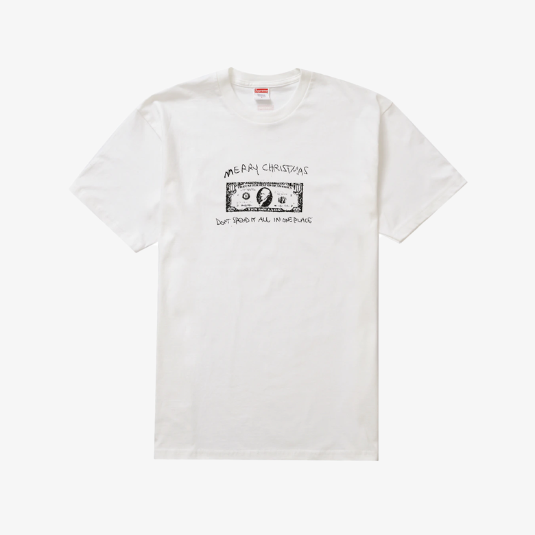 Supreme Spend It Tee White 2021