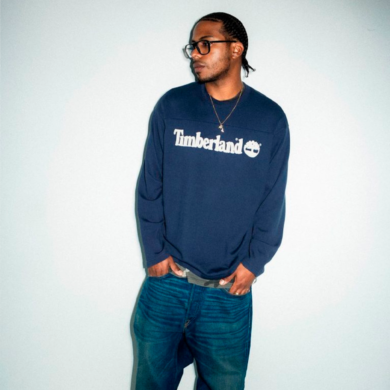 Supreme Timberland L/S Football Top Navy