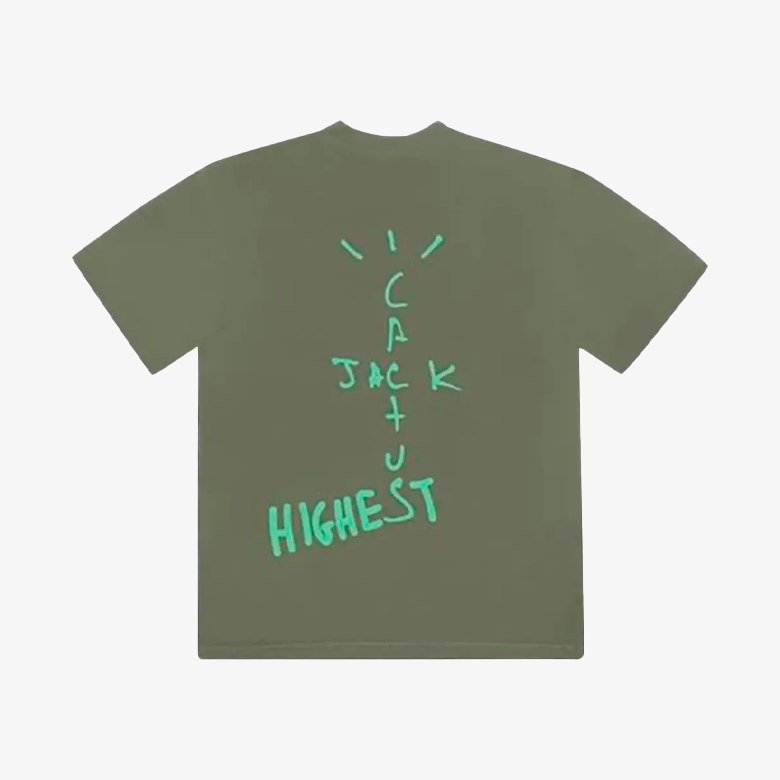 Travis Scott Jordan Cactus Jack Highest Olive Tee